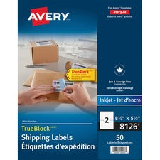 Avery&reg; TrueBlock Shipping Address Labels - Half Sheet