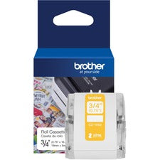 Brother Genuine CZ-1003 continuous length æ" (0.75") 19 mm wide x 16.4 ft. (5 m) long label roll featuring Zero Ink technology