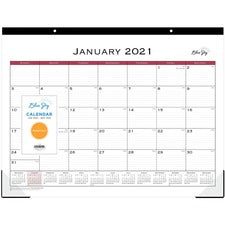 Blue Sky Write-on Calendar Monthly Desk Pad