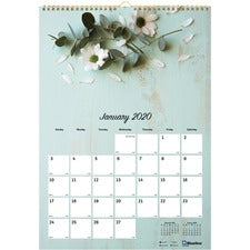 Rediform Romantic Flowers Mthly Wall Calendar