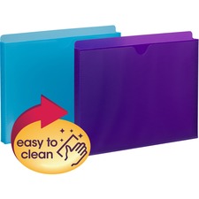 Smead Expanding File Jackets with Clear Sleeve