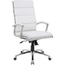 Boss Executive CaressoftPlusô Chair with Metal Chrome Finish