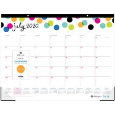 Blue Sky Ampersand Collection Dots Monthly Desk Pad