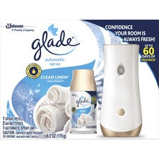 Glade Clean Linen Automatic Spray Kit