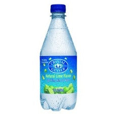 Crystal Geyser Lime Flavored Sparkling Mineral Water 24/Cs
