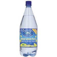 Crystal Geyser Sparkling Mineral Water Lemon Flavored 24/Cs