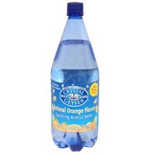 Crystal Geyser Sparkling Mineral Water Orange Flavored 24/Cs