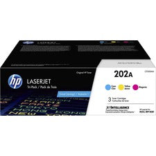 HP 202A (CF500AM) Toner Cartridge - Cyan, Magenta, Yellow