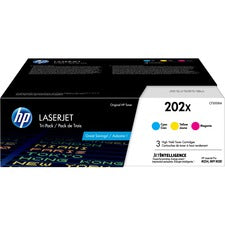 HP 202X (CF500XM) Toner Cartridge - Cyan, Magenta, Yellow