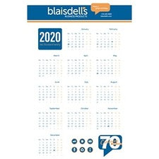 Blaisdell's 11X17 2020 Calendar