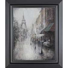 Lorell Paris Walk Framed Canvas Art