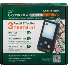 Dri Mark Counterfeit Flash Test Detection System