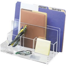 Kantek Acrylic File Sorter Desk Organizer