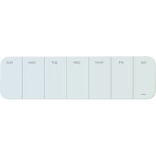 U Brands Magnetic Cubical Glass Dry Erase Weekly Board