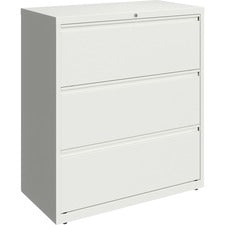 Lorell 36" White Lateral File - 3-Drawer