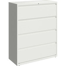 Lorell 42" White Lateral File - 4-Drawer