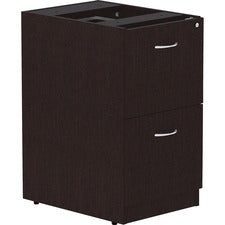 Lorell Essentials Espresso Laminate Pedestal