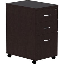 Lorell Essentials Espresso Laminate Pedestal