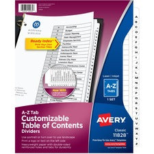 Avery&reg; Ready Index Binder Dividers - Customizable Table of Contents