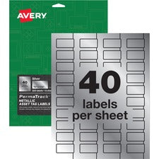 Avery® PermaTrack Metallic Asset Tag Labels