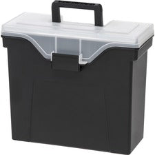 IRIS Organizer Lid Slim Portable File Box