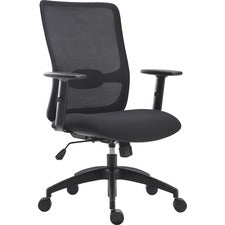 Lorell SOHO Collection Lifting Armrest Staff Chair