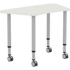 Lorell Height-adjustable Trapezoid Table