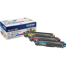 Brother TN221 Toner Cartridge - Cyan, Magenta, Yellow