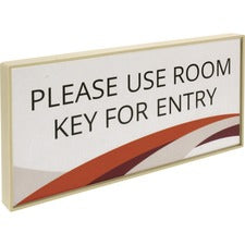 Lorell Snap Plate Architectural Sign