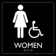 Lorell Restroom Sign