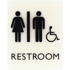 Lorell Restroom Sign