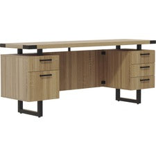 Mayline 72"x20" Mirella Free Standing Credenza - 5-Drawer