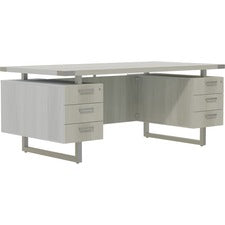 Mayline 66"x30" Mirella BBB/BBB Free Standing Desk - 6-Drawer