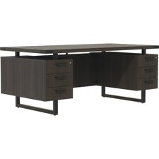 Mayline 72"x36" Mirella BBB/BBB Free Standing Desk - 6-Drawer