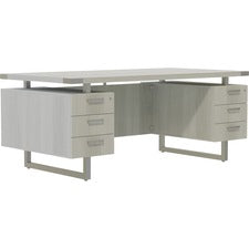 Mayline 72"x36" Mirella BBB/BBB Free Standing Desk - 6-Drawer