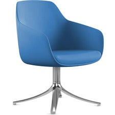 9 to 5 Seating Lilly Swivel Base Fabric Lounge Chair