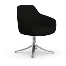 9 to 5 Seating Lilly Swivel Base Fabric Lounge Chair