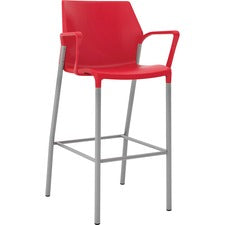 United Chair io Collection Fixed Arms Cafe Height Stool