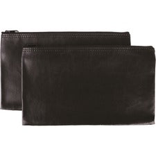 Business Source Carrying Case (Wallet) Money, Receipt, Office Supplies, Check - Black