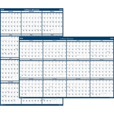 SKILCRAFT 2-sided Laminated Wall Planner