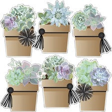 Carson Dellosa Education Simply Stylish Potted Succulents Cut-Outs