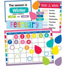 Carson Dellosa Education Hello Sunshine Calendar Bulletin Board Set