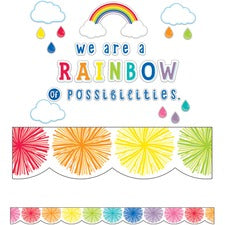 Carson Dellosa Education Rainbow Message Bulletin Board Set