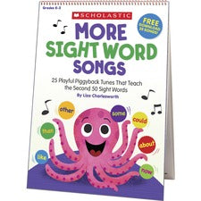 Scholastic K-2 More Sight Words Flip Chart/CD