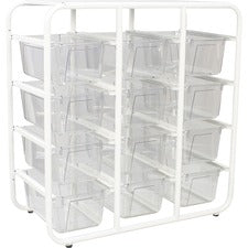 Storex Cubby Bin Storage Rack