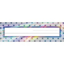 Teacher Created Resources Iridescent Name Plate/Tag Set