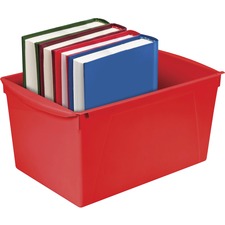 Storex Double XL Wide Book Bins