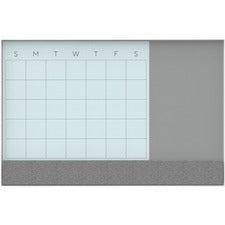 U Brands 3N1 Magnetic Glass Dry Erase Calendar