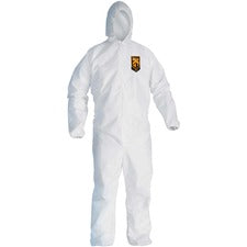 KleenGuard A20 Coveralls - Zipper Front, Elastic Back, Wrists, Ankles & Hood
