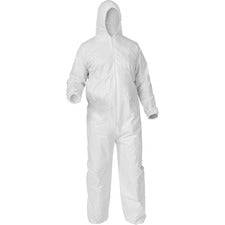 KleenGuard A35 Coveralls - Zipper Front, Elastic Wrists, Ankles & Hood